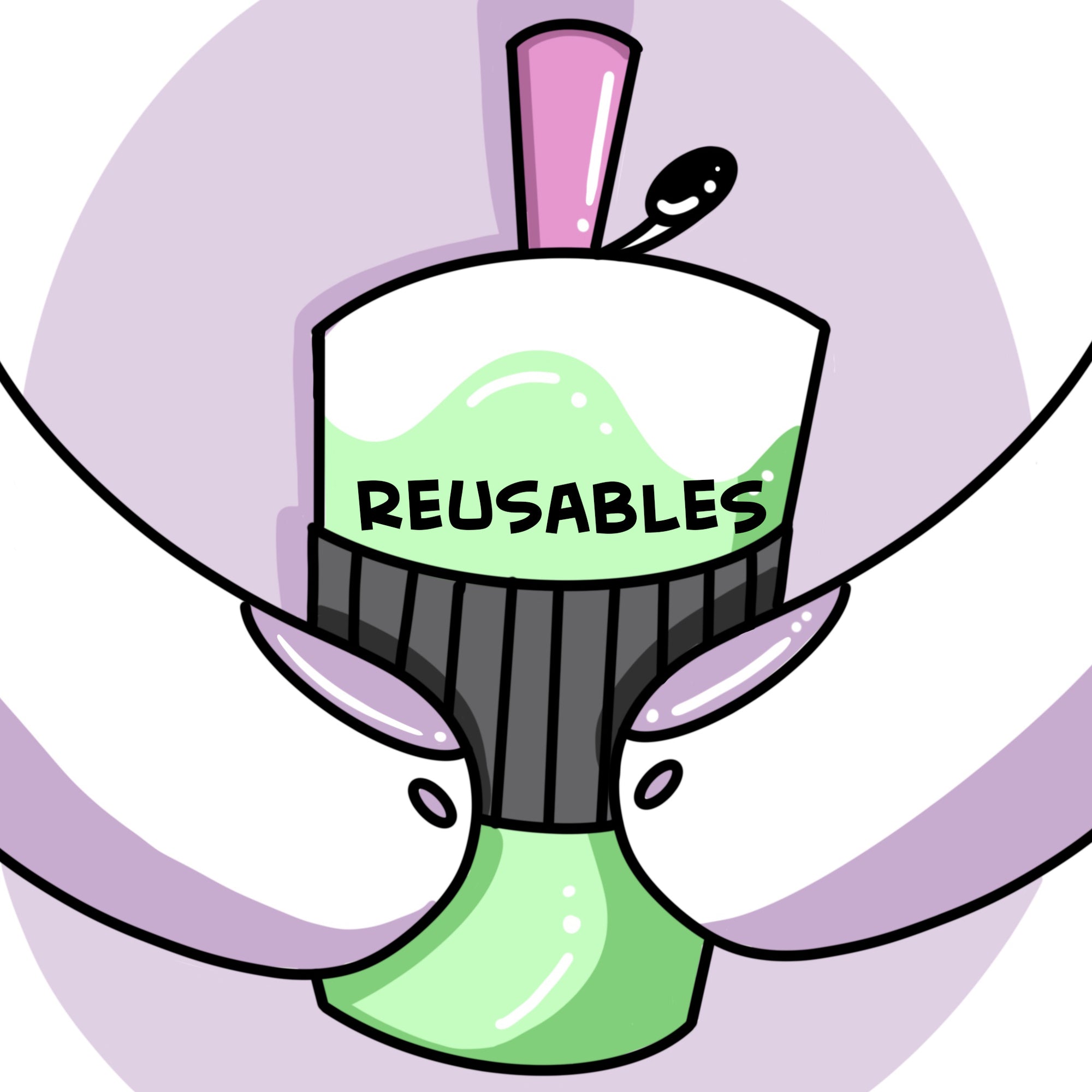 Chunky straws and Bubble Tea cups